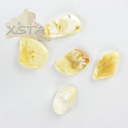 Cabochons from butter amber